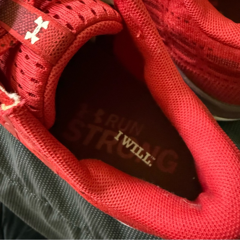 Under Armour Red Athletic Shoes - Picture 7 of 10